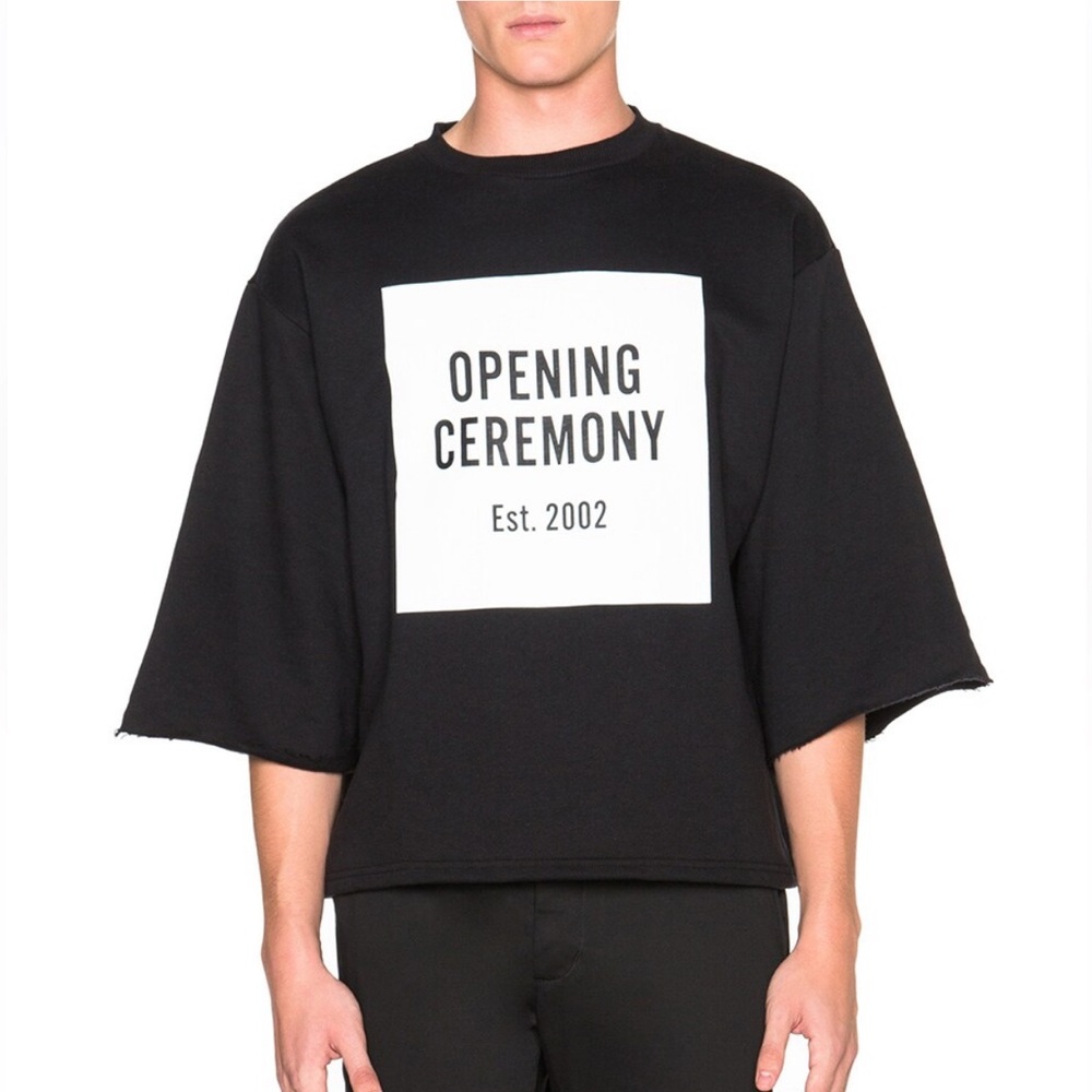 Opening Ceremony Logo Cut Off Sweat Tee Unisex Size S